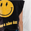 Smiley Cropped Vest