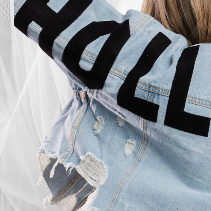 Hollywood Cropped Denim Jacket